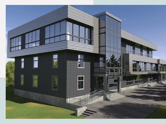 Административные здания в Холмске