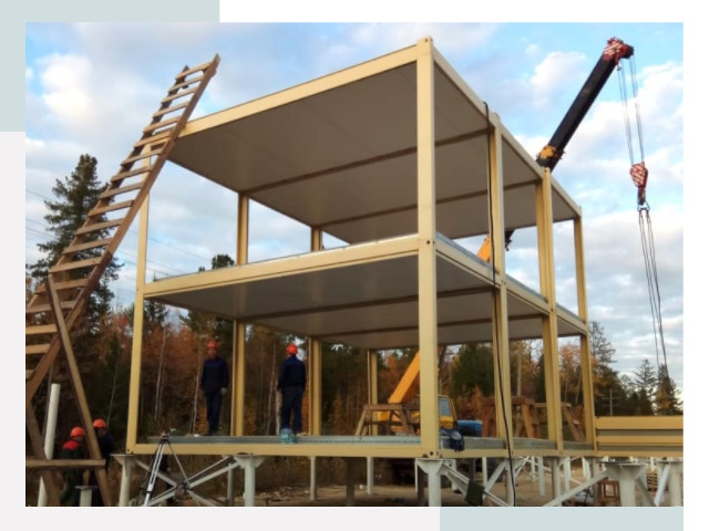 Строительство модульных здания Холмск