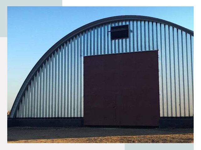 Бескаркасные ангары в Холмске