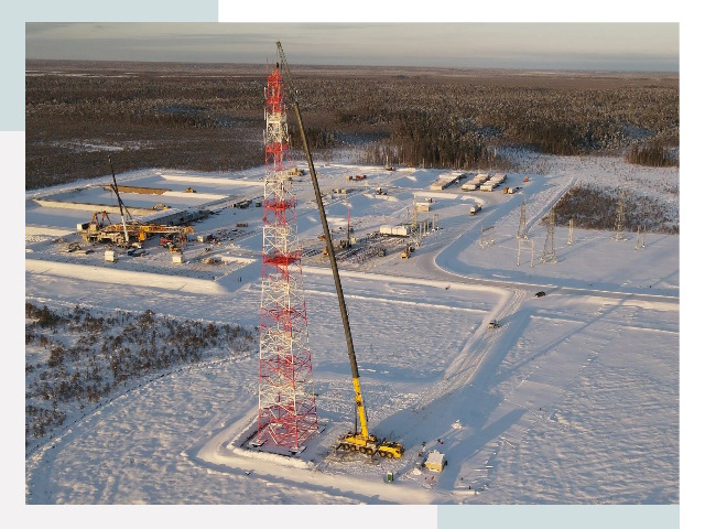 Мачты связи в Холмске