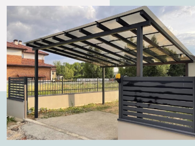 Металлические навесы в Холмск от 616 руб. за м²