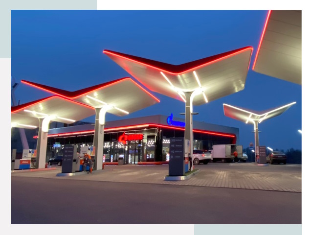 Навесы для АЗС в Холмске